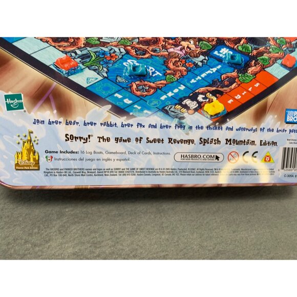 Sorry! The Game of Sweet Revenge Splash Mountain Edition Disney Theme Park 2005 - Picture 3 of 9